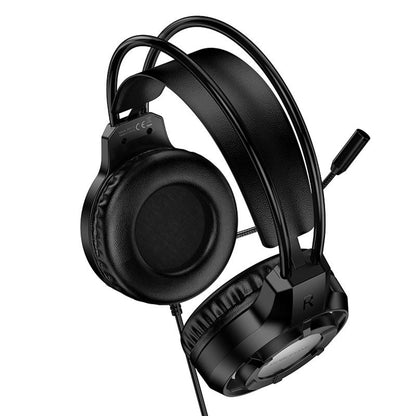 Gaming slušalice 3.5mm Borofone BO112 Wave, RGB, 2m, Crne