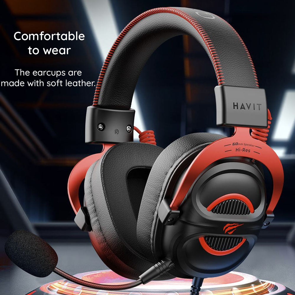 Slušalice za gaming 3.5mm HAVIT H2002E Pro, 2m, Crne