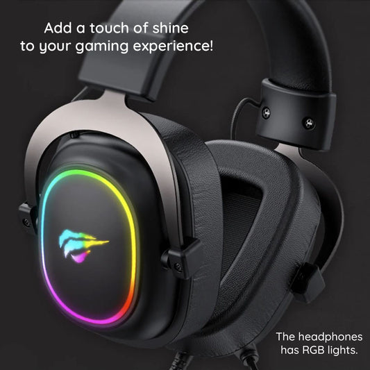 Gaming slušalice 3.5mm HAVIT H2002P, 2m, Crne