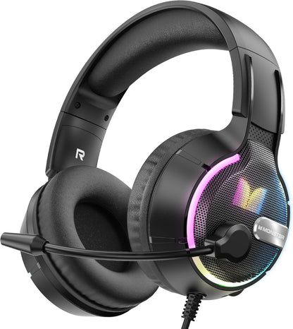 Gaming slušalice 3.5mm Monster Mission 320, RGB, 1.9m, Crne