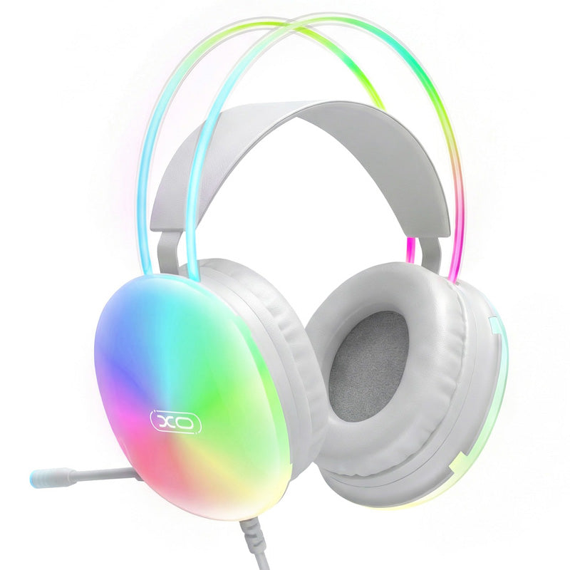 Gaming slušalice 3.5mm XO Design GE11, RGB, Bijele