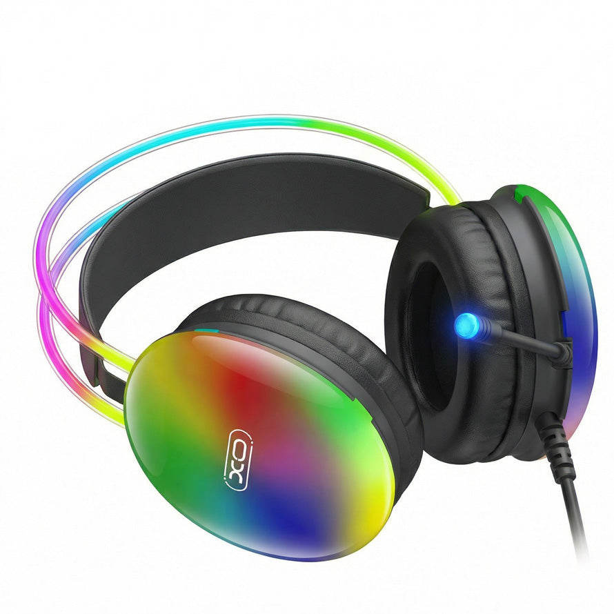 Gaming slušalice 3.5mm XO Design GE11, RGB, Crne