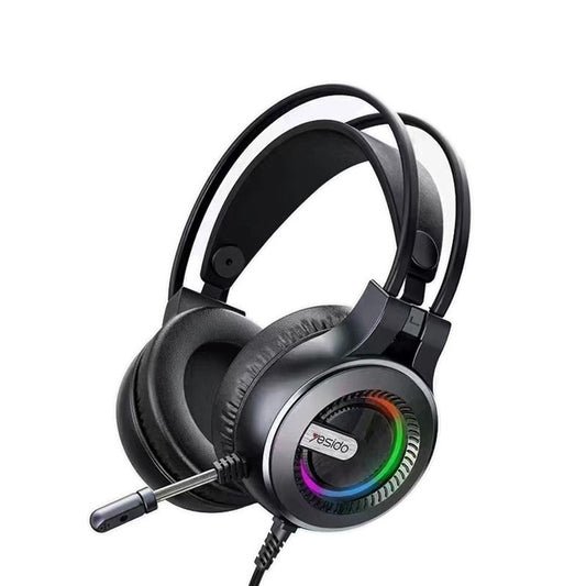 Slušalice za gaming 3.5mm Yesido EK02, RGB, 2.2m, Crne