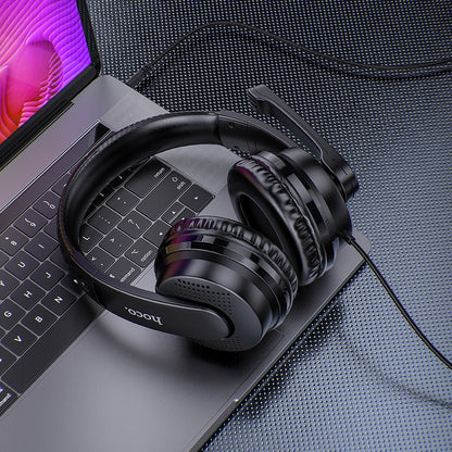 Gaming slušalice 3.5mm HOCO W103, Crne