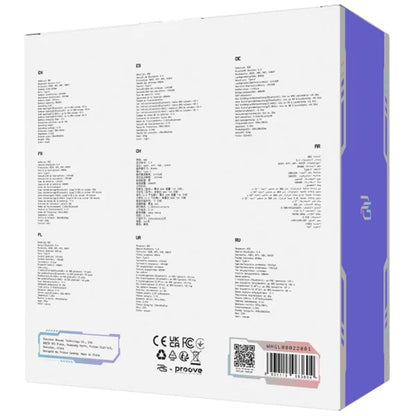 Slušalice za gaming Proove Glimmer, RGB, BT / Wi-Fi / Žičane, Crne WHGL00022001