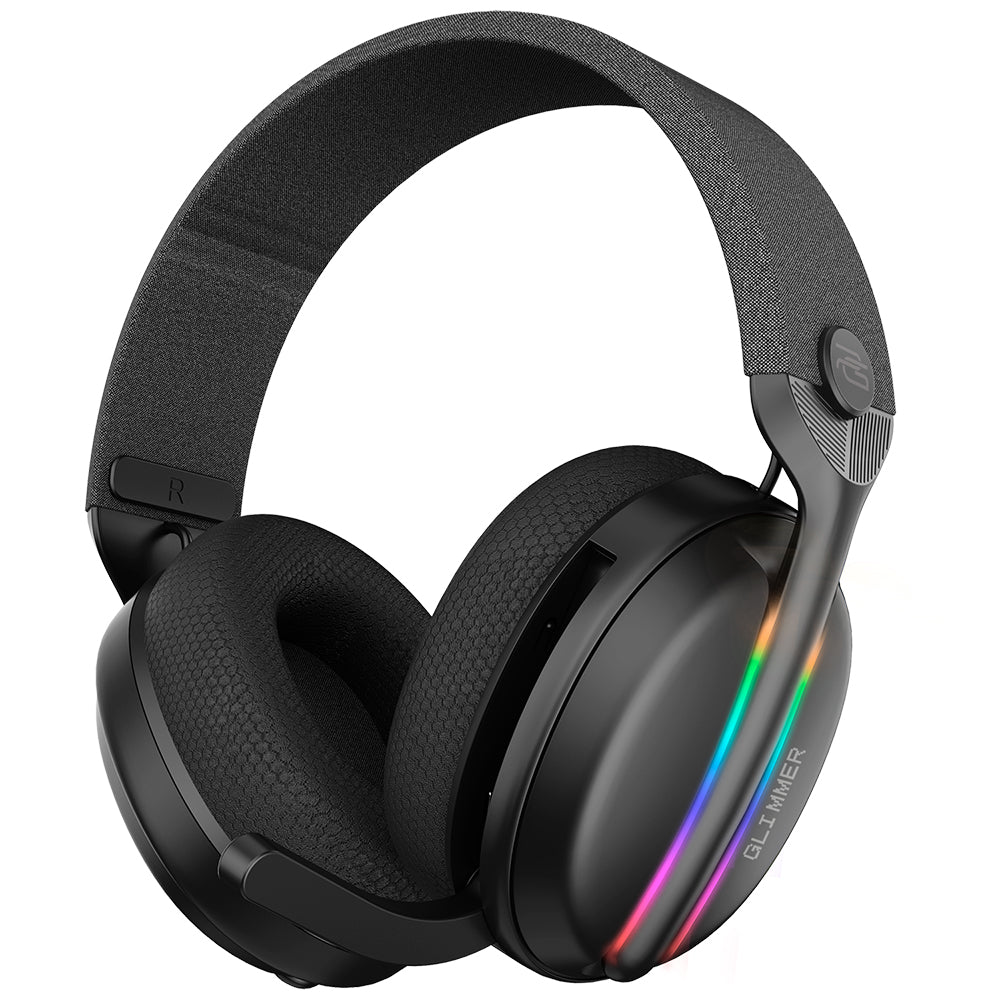 Slušalice za igranje Proove Glimmer, bežične, RGB, BT / Wi-Fi / Žičane, Crne Mov WHGL00022016