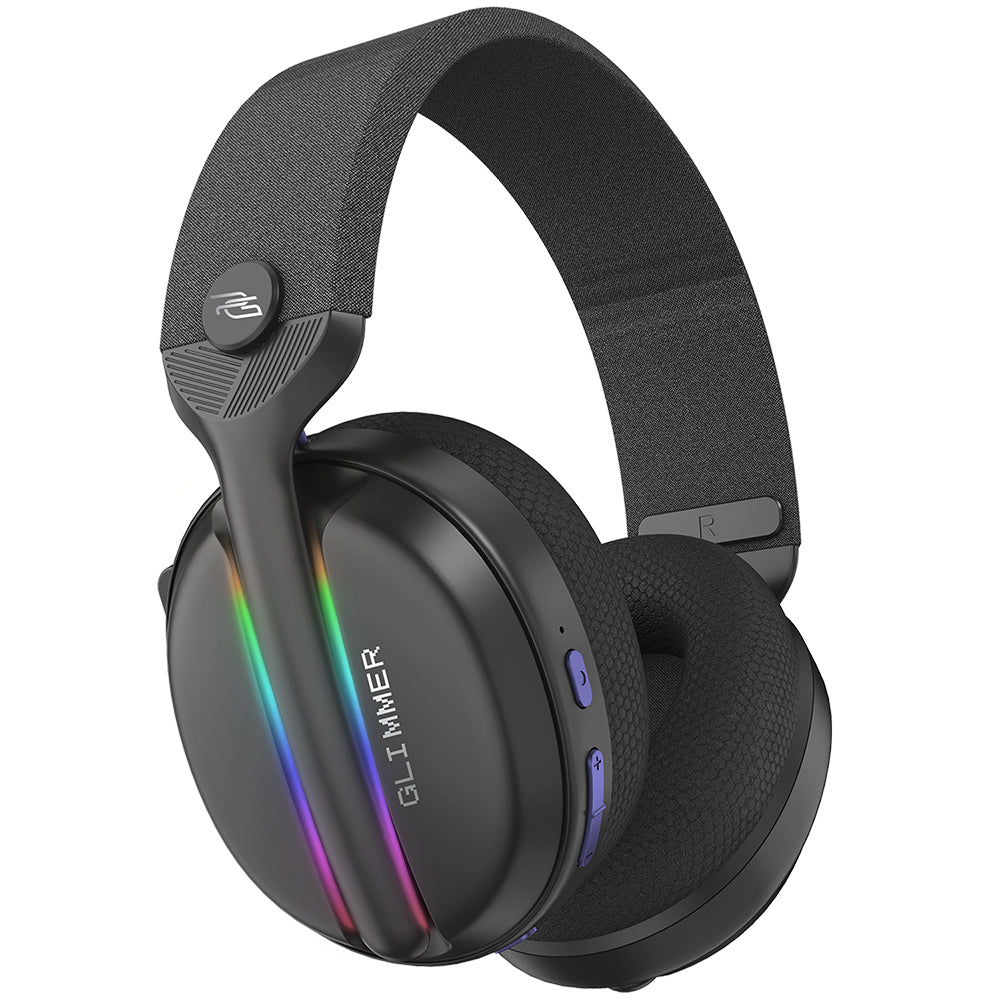 Slušalice za igranje Proove Glimmer, bežične, RGB, BT / Wi-Fi / Žičane, Crne Mov WHGL00022016