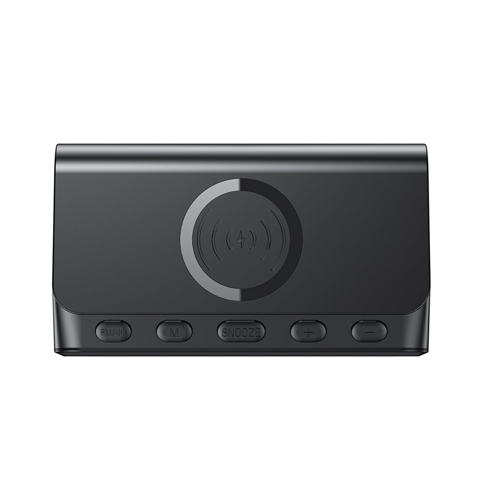 Digitalni sat HAVIT W3041 6u1 s bežičnim punjenjem QI, Crni