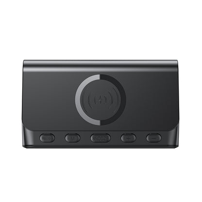 Digitalni sat HAVIT W3041 6u1 s bežičnim punjenjem QI, Crni