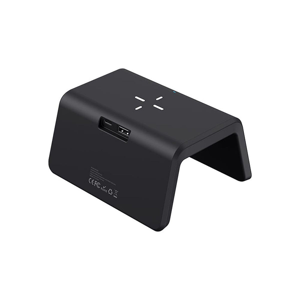 Digitalni sat HAVIT W320 s bežičnim punjenjem QI, Crni