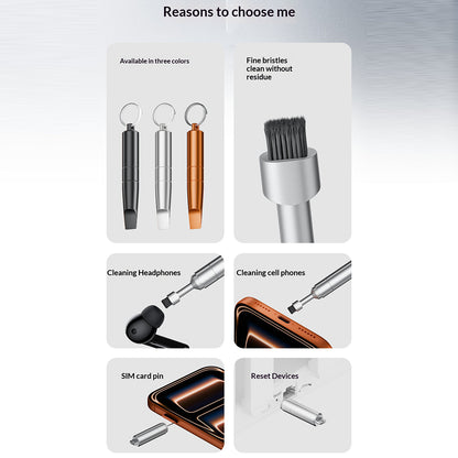 SIM ključ OEM CS-02, 3u1, Tip Privjesak, Siva