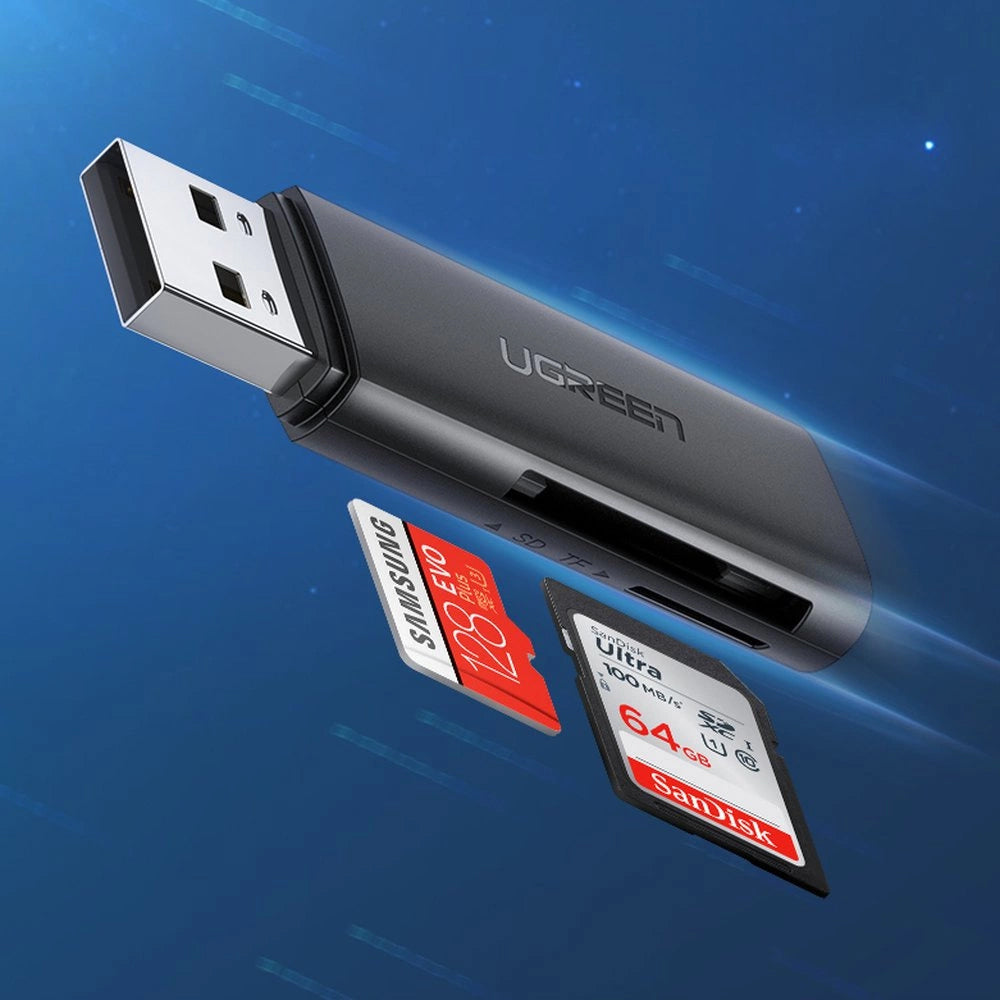 Čitač kartica USB 3.0 UGREEN CM264, SD - microSD, Crni