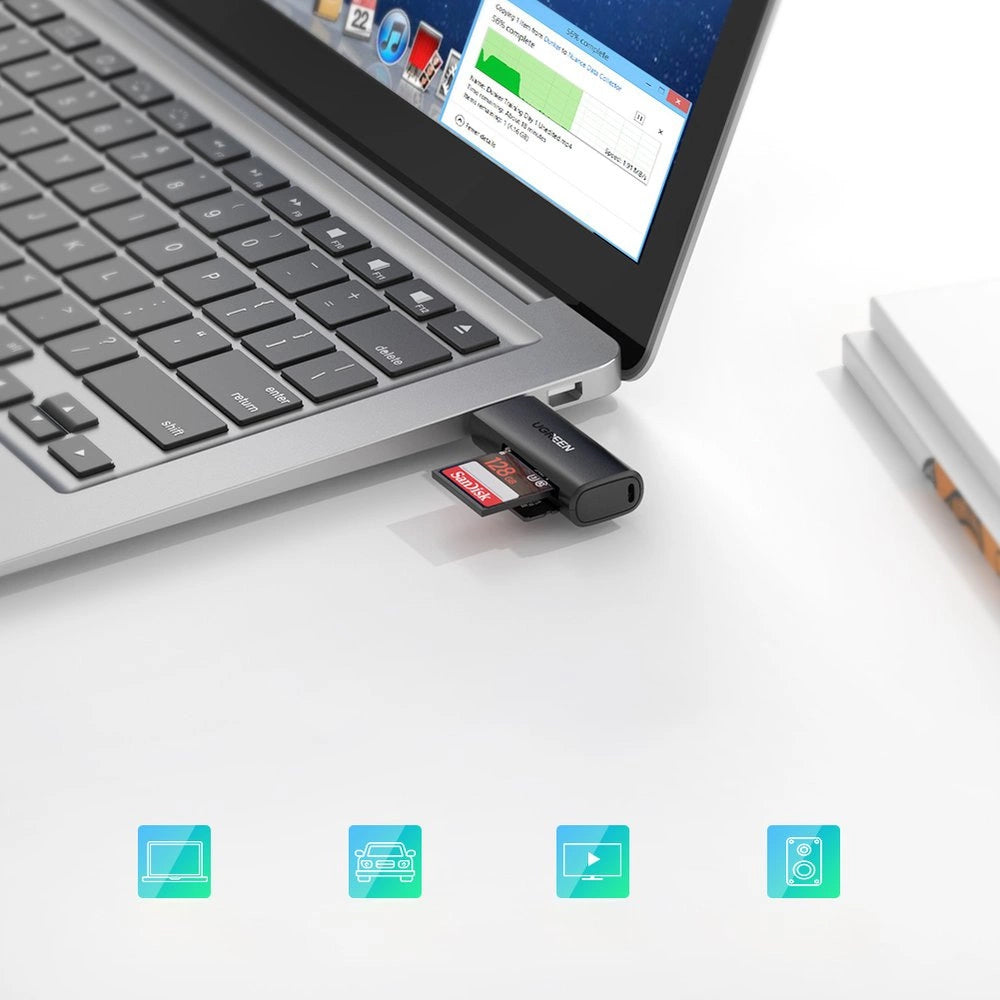 Čitač kartica USB 3.0 UGREEN CM264, SD - microSD, Crni