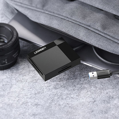 Čitač kartica USB 3.0 UGREEN CR125, SD - microSD - CF - MS, Crni