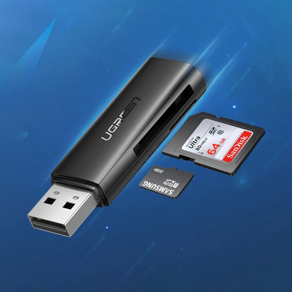 Čitač kartica USB 3.0 UGREEN CM264, SD - microSD, Crni
