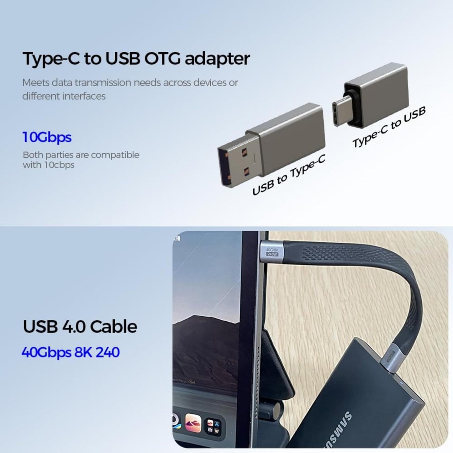 USB / USB-C čitač kartica OEM OmniLink Pro-002 Travel, 7u1, Siva