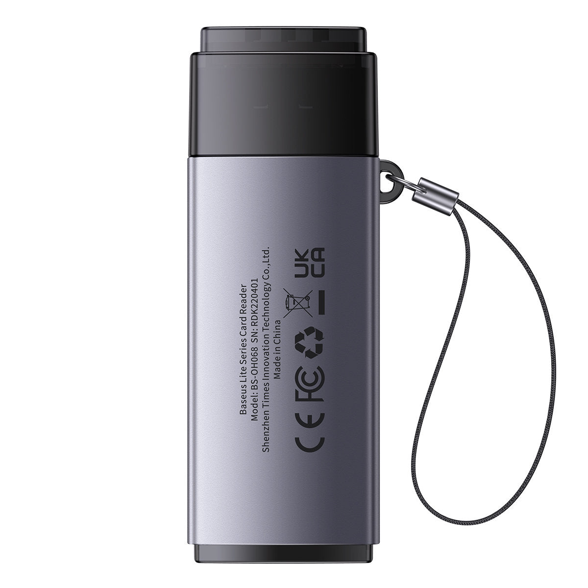 Čitač kartica USB Baseus BS-OH069, SD - microSD, Sivi WKQX060013