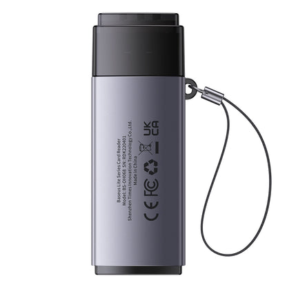 Čitač kartica USB Baseus BS-OH069, SD - microSD, Sivi WKQX060013