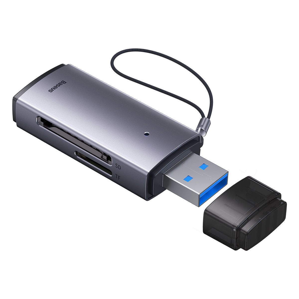Čitač kartica USB Baseus BS-OH069, SD - microSD, Sivi WKQX060013