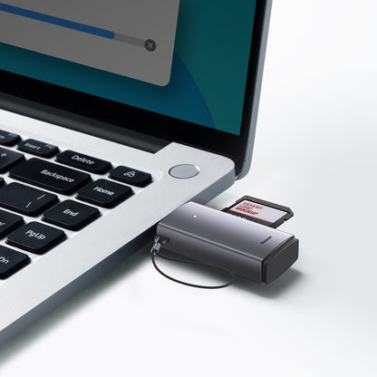 Čitač kartica USB Baseus BS-OH069, SD - microSD, Sivi WKQX060013