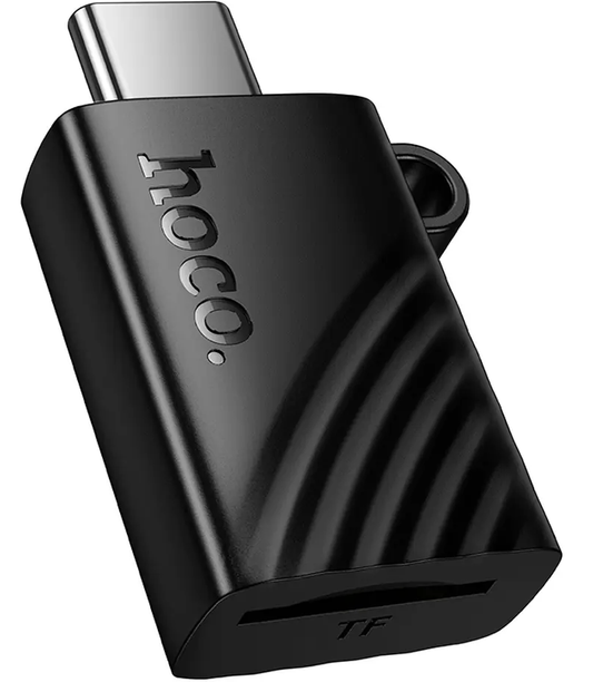 USB-C čitač kartica HOCO HB53, microSD, Crna