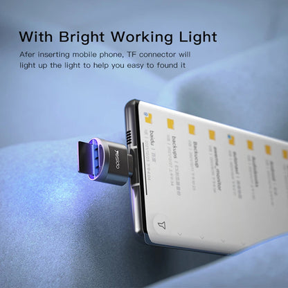 Čitač kartica USB-C Yesido GS19, USB-A (OTG) - microSD, Siva