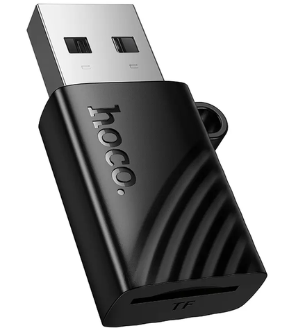 USB čitač kartica HOCO HB53, microSD, Crna