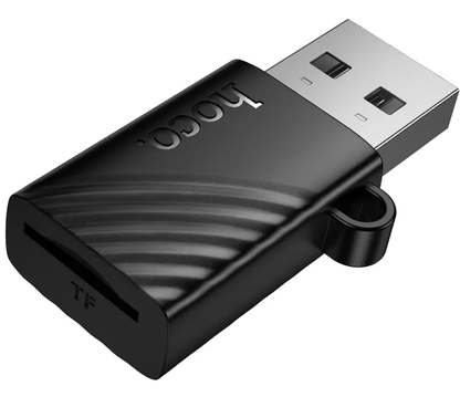 USB čitač kartica HOCO HB53, microSD, Crna
