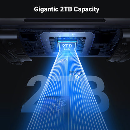 Čitač kartica USB / USB-C UGREEN CM185, SD - microSD, Sivi