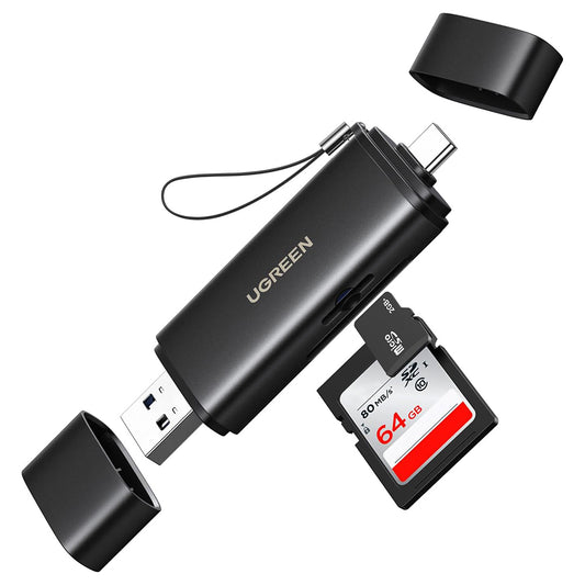 Čitač kartica USB / USB-C UGREEN CM803 (65024), SD - microSD, Crni