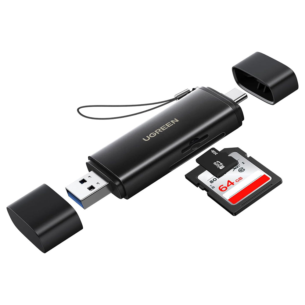 Čitač kartica USB / USB-C UGREEN CM803 (65024), SD - microSD, Crni