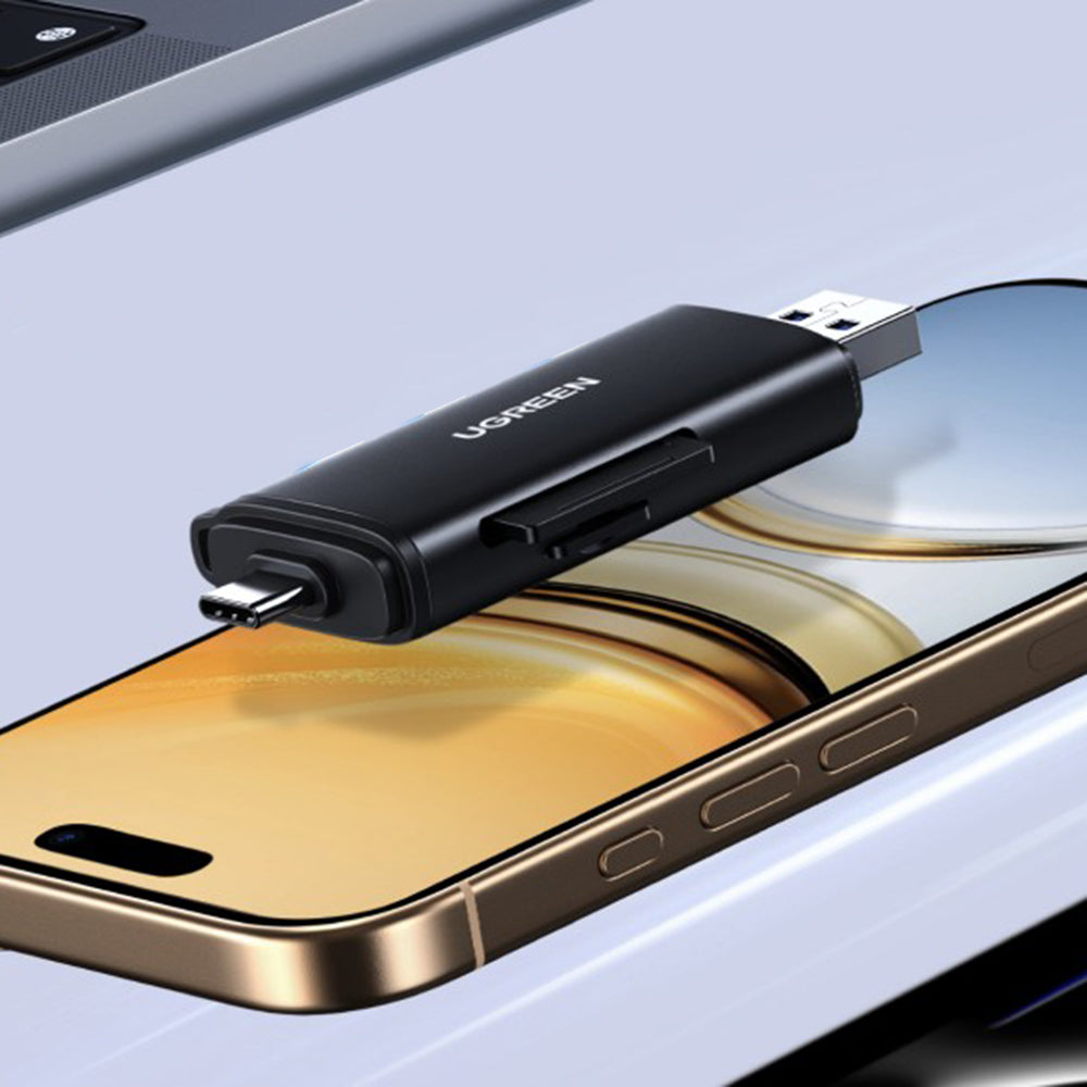 Čitač kartica USB / USB-C UGREEN CM803 (65024), SD - microSD, Crni