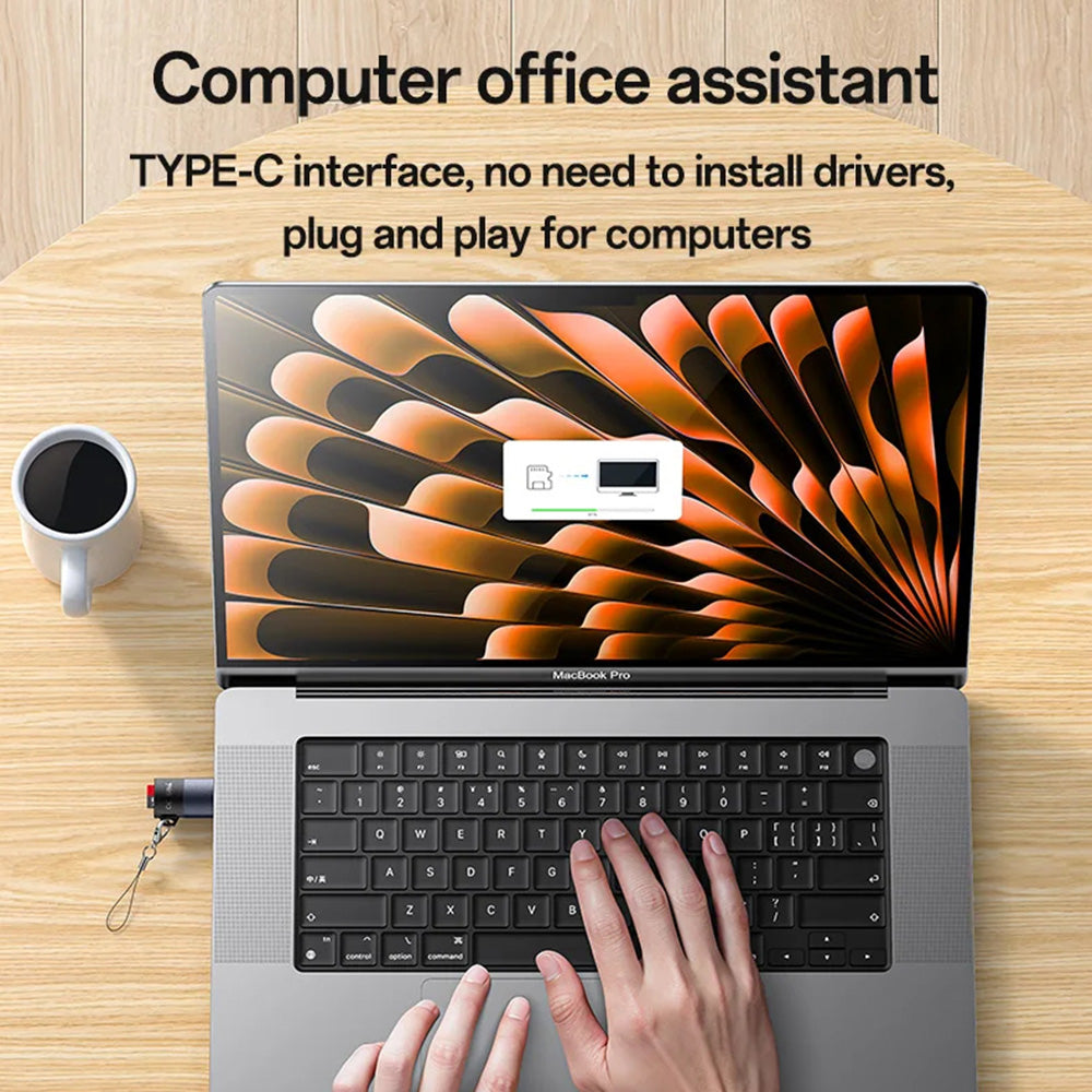 Čitač kartica USB Yesido GS37, microSD, Crni