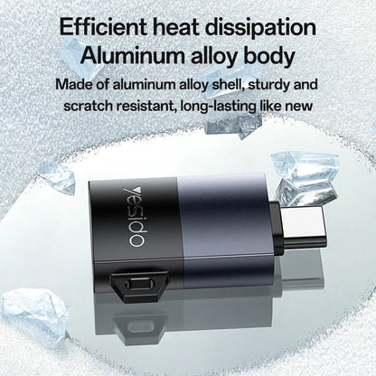 Čitač kartica USB Yesido GS37, microSD, Crni