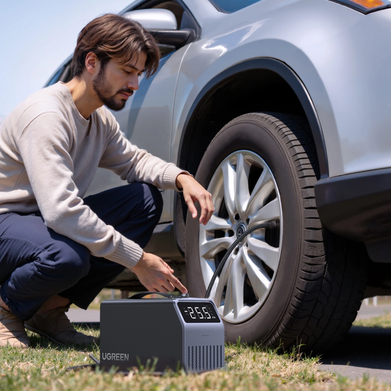 Auto kompresor UGREEN Digitalni zaslon