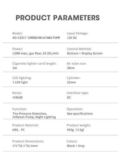 Auto kompresor XO Design CZ017