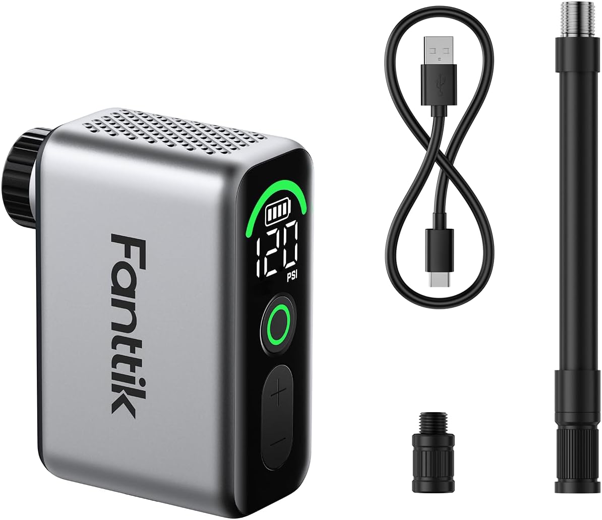 Kompresor za bicikl Fanttik X10 Ace Tiny, sivi
