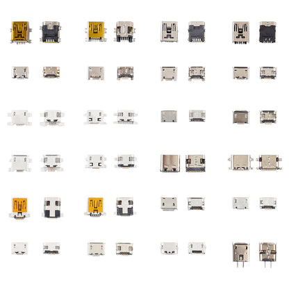 Paket konektora za punjenje microUSB / miniUSB / USB-C, Razni Modeli, Set 240 komada