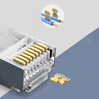 Mrežni konektor UGREEN NW111, RJ45, Cat6, Set od 50 komada