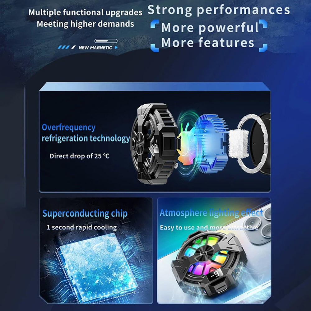 Cooler za gaming telefon Techsuit P60, crni