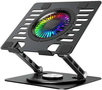 WZK CoolBase hladnjak za prijenosno računalo 10–16 inča, RGB, crni