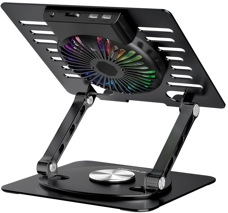 WZK CoolBase hladnjak za prijenosno računalo 10–16 inča, RGB, crni
