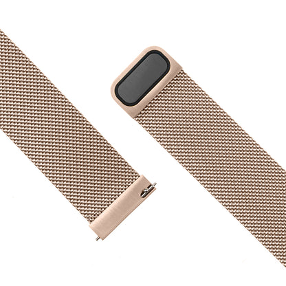 Fixed Mesh remen za Huawei Watch / Garmin Watch Series, 18mm, Ružičasto Zlatna