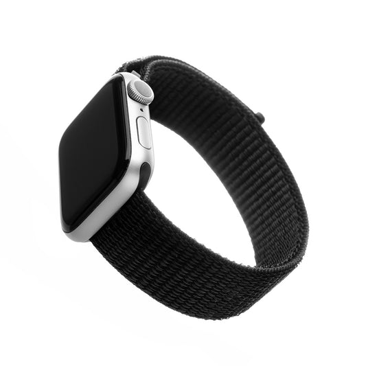 Nylon remen Fixed za Apple Watch 49mm / 46mm / 45mm / 44mm / 42mm serije, Crni