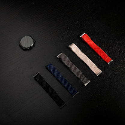 Curea Fixed Nylon Sporty za Huawei Watch / Xiaomi Watch Series, 22mm, Tamno siva