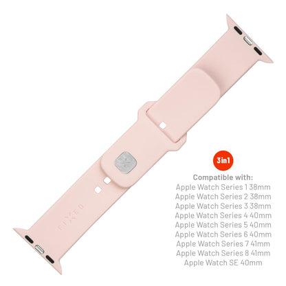 Remen Fixed Silicone Sporty za Apple Watch 42mm / 41mm / 40mm / 38mm serije, Roza