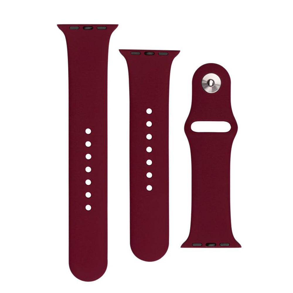 Remen Fixed Silicone Sporty za Apple Watch 49mm / 46mm / 45mm / 44mm / 42mm serije, Višnja