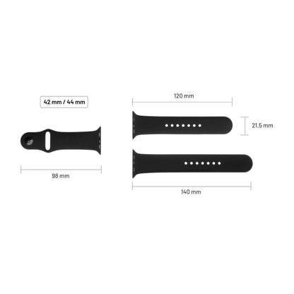 Remen Fixed Silicone Sporty za Apple Watch 49mm / 46mm / 45mm / 44mm / 42mm serije, Višnja