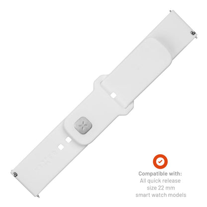 Fixed Silicone Sporty remen za Huawei Watch / Xiaomi Watch seriju, 22mm, Bijela