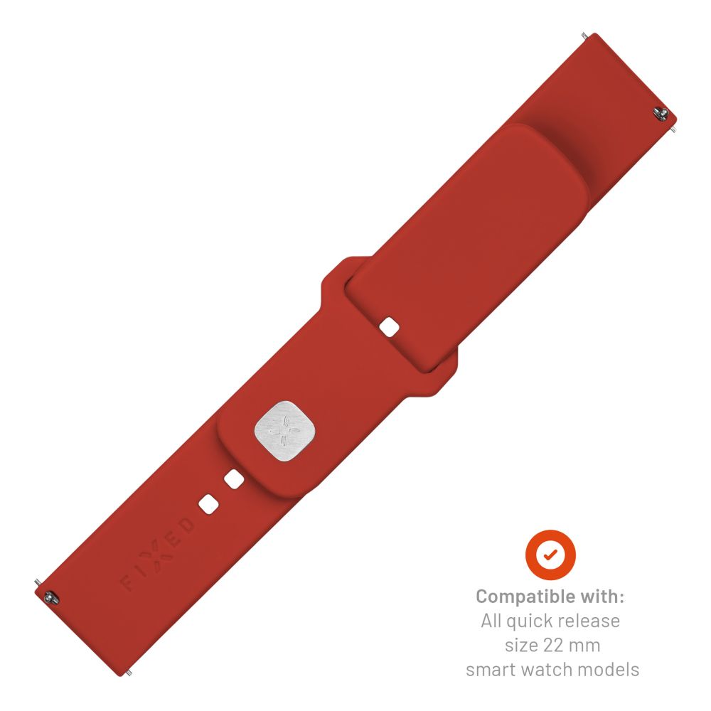 Fixed Silicone Sporty remen za Huawei Watch / Xiaomi Watch Series, 22mm, Ružičasti
